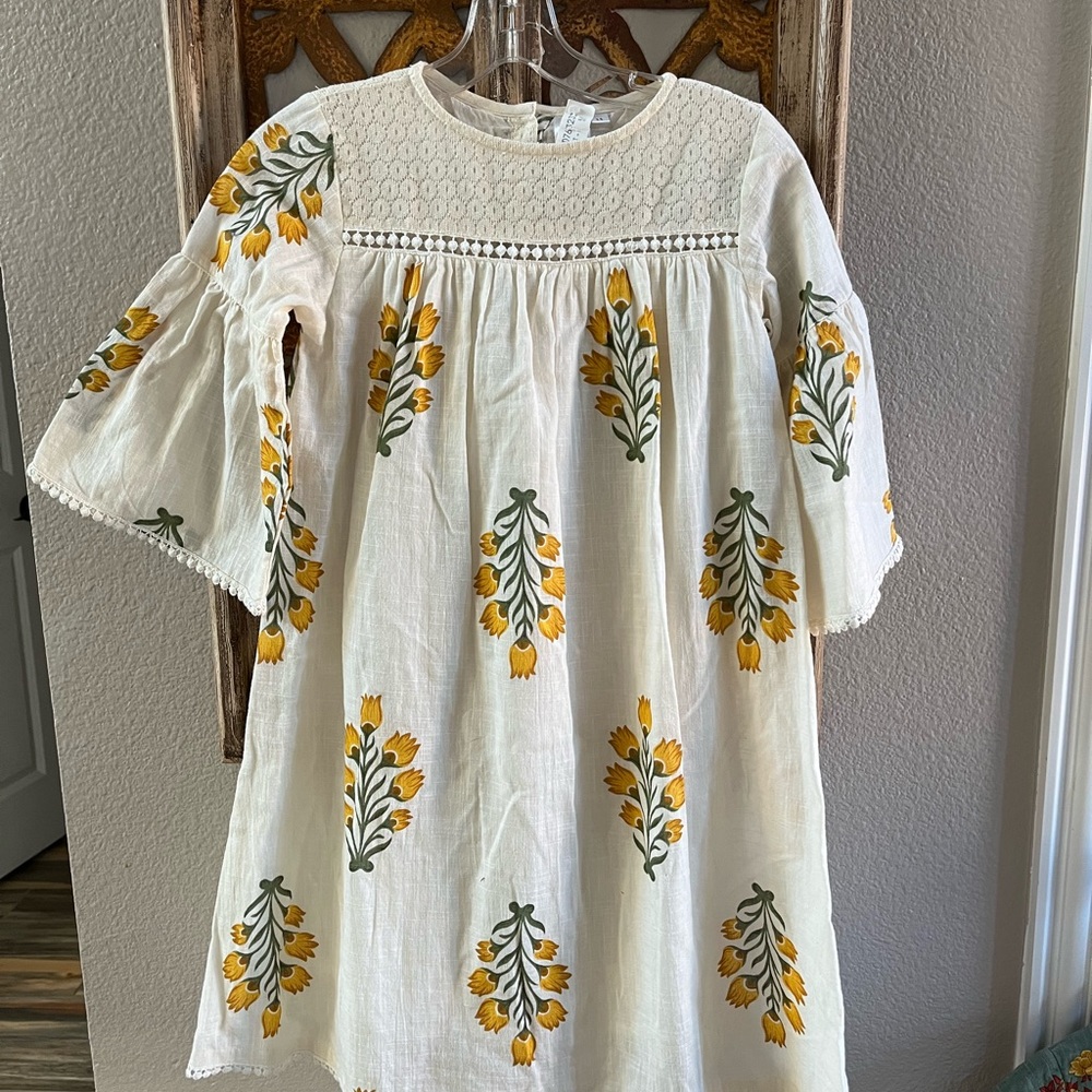 Yo Baby floral print bell sleeve dress